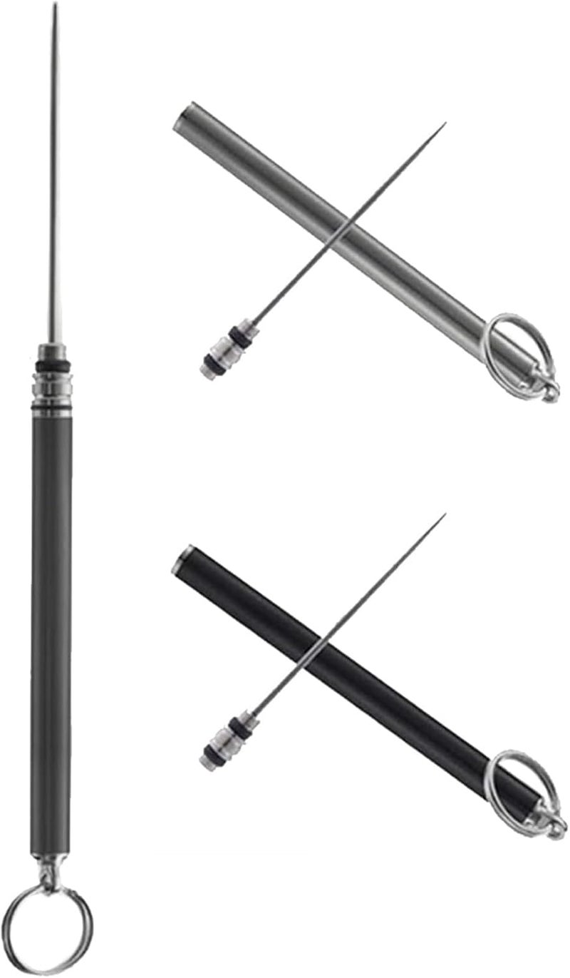 NIKILOONG Cigar Pucnher Draw Enhancer Stainless Steel Nubber Cigar Tool Accessories (Black) - Image 2